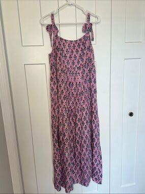 Emerson Fry Sara Tier Dress - Day Flowers Aurora Pink